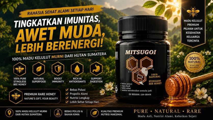 MITSUGOI Premium Stingless Bee Honey