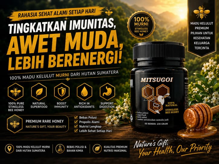 MITSUGOI Premium Stingless Bee Honey